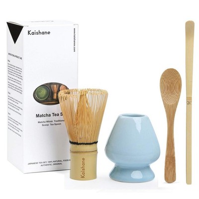 3-teiliges Geschenk-Set Matcha Tee Set Bambus Schneebesen traditionelles DHL
