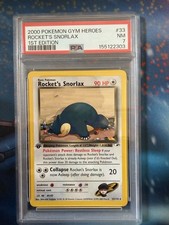 Pokemon Rocket's Snorlax Gym Heroes 33/132 1st Edition PSA 7 on eBay