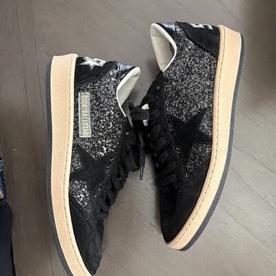 Golden Goose Ball Star Women s Black Suede Sneakers Style Code GWF00117 2023