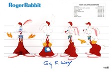 Gary K. Wolf signed 11x17 Poster Creator - Who Framed Roger Rabbit