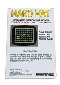 HARD HAT for Colecovision ADAM Cartridge. NEW - No SGM needed