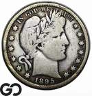 1895-S Barber Half Dollar, Scarcer San Francisco Issue