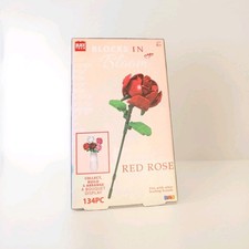 Block Tech "Blocks In Bloom" Rose Building Sets  Multiple colours - Gift