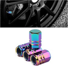 Car Tire Stem Valve Caps, 4 Pcs Aluminum Alloy Valve Stem Covers, Corrosion