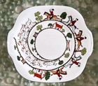 Crown Staffordshire Hunting Scene Bone China Sandwich Serving Plate 24x22cm