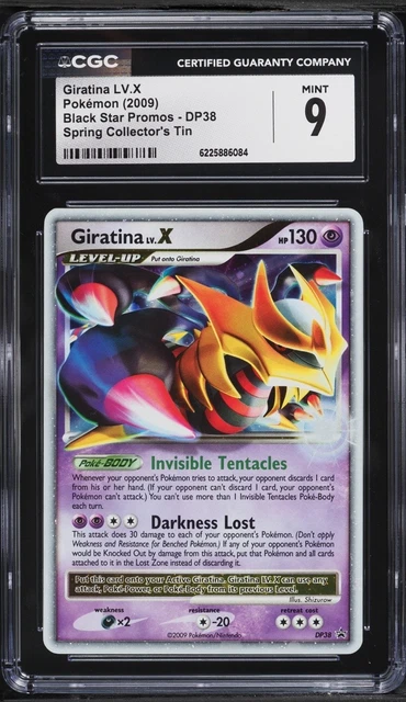 CGC 9 Giratina LV. X Holo Black Star Promo D & P 2009 Pokemon Card #DP38