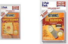Hothands Body & Hand Super Warmers + Hothands Toe Warmer (2 Pair Bag)
