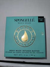 Spongell Beach Grass Boxed Flower Body Wash Infused Buffer Spongelle Brand New