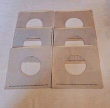 45 RPM 7" RECORD SLEEVES CO. SLEEVE 6 PACK SEE PHOTOS Arista Records SLV313