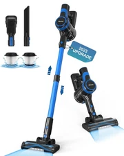 DEVOAC CORDLESS VACUUM CLEANER LIGHTWEIGHT RECHARGEABLE BATTERY - BLUE