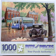 Spring Market Day 1000 Pc Jigsaw Puzzle, Brand New-Sealed Box 