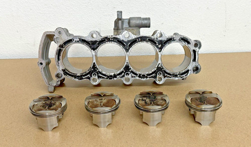 05-06 KAWASAKI NINJA ZX6R ZX 636 PISTONS CYLINDER BLOCK JUG CASE BARRELS OEM