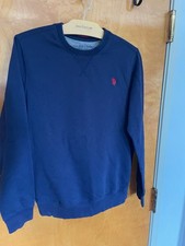 U.S. Polo Assn. Men's Crewneck Fleece Sweatshirt Dark Sapphire Navy