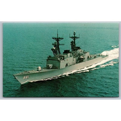 USS John Hancock DD-981 Navy Destroyer Vintage Postcard Marine Photos P5141