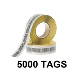 5000 PCS EAS CHECKPOINT® BARCODE SOFT LABEL TAG 8.2  4X 4 cm 1.57 X 1.57 inch 