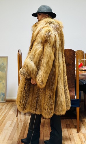 SALE XXL Pelzmantel Golden Fuchs Fuchsmantel Fuchsjacke fur coat - Bild 3 von 11