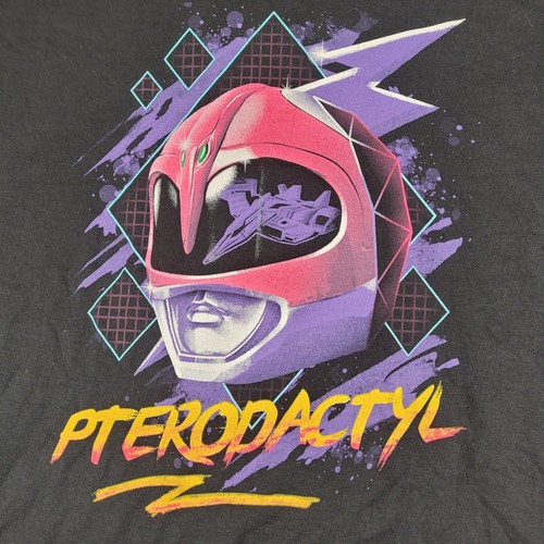 Gildan Power Rangers Pink Ranger Pterodactyl Graphic T-Shirt Ladies 3XL - Picture 2 of 10
