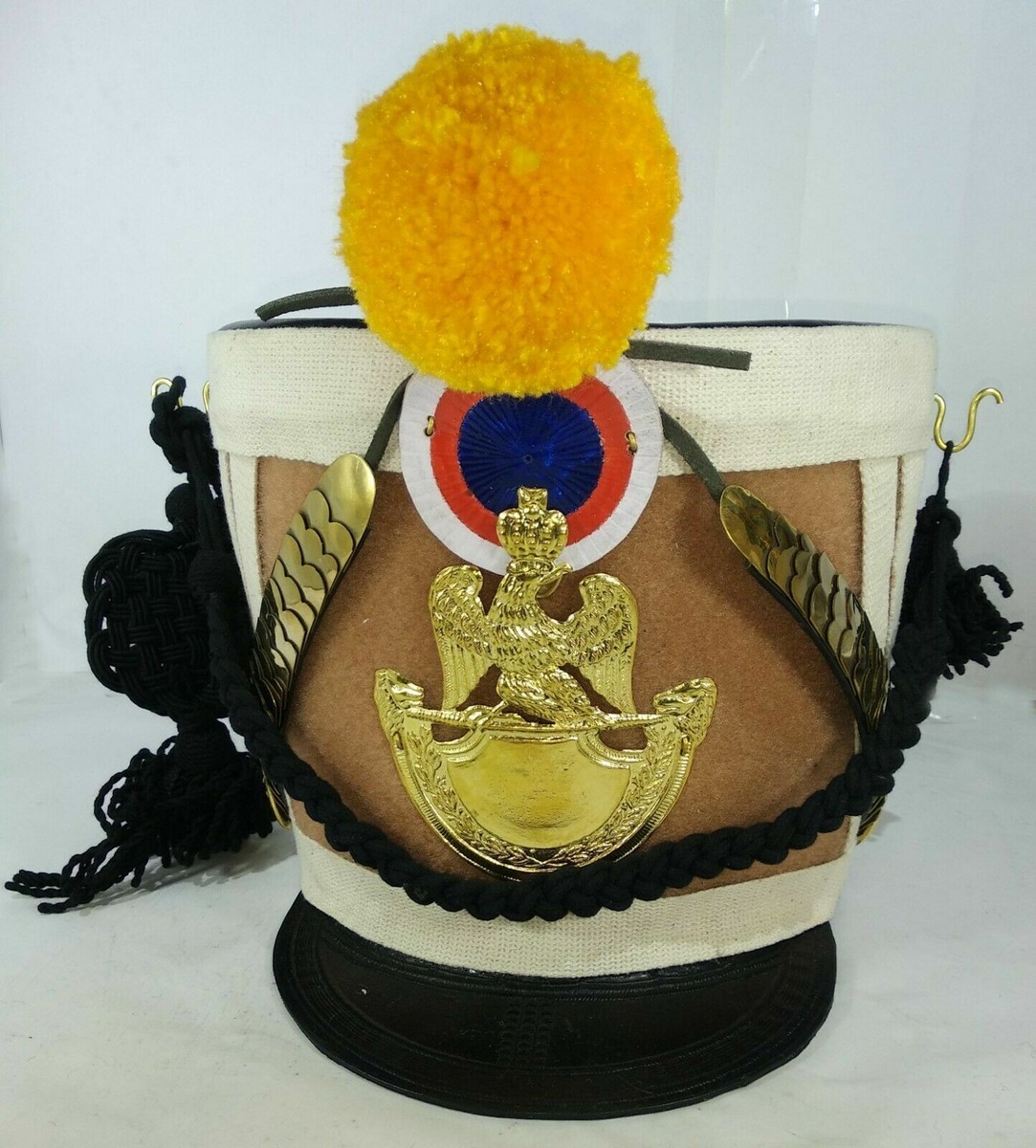 France Napoleon Waterloo Soft Guard Of Honor Tschako Pickaxe Cape