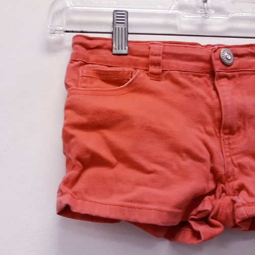 One Step Up Girl Shorts Size 8 Pink/Coral w Pocket sequins/heart zipper/botton - Picture 3 of 7