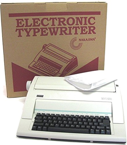 Nakajima WPT150 Portable Electronic Typewriter with Correct Film Ribbon Bundle - Picture 2 of 3