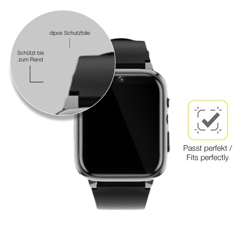 2x 3D Full Cover Schutzfolie für Winnes 24A08001 Smartwatch Panzerfolie - Zdjęcie 6 z 7