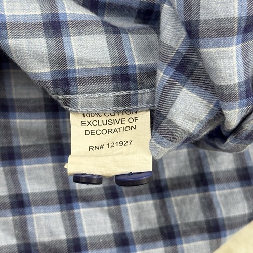 Camisa Johnnie O Para Hombre 4XLT Azul Cuadros Ajax Laguna Azul Hangin Out Preppy - Imagen 7 de 9
