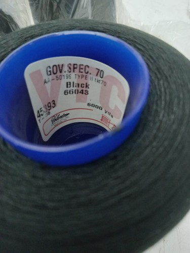 Black 4ea/6000 Yard Cone Bonded Nylon Thread (Military Specification) #66043 LOT - Picture 5 of 6