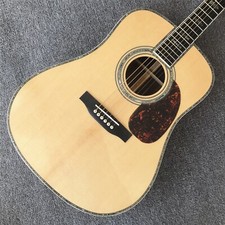 New Abalone Solid Spruce Acoustic Guitar Ebony Fingerboard 41 Inch Rosewood Body