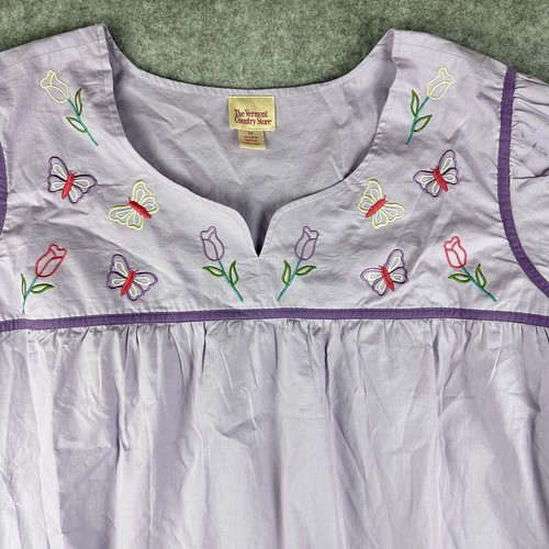 Abito Vermont Country Store House Mumu donna 3x tasche a farfalla ricamate* - Foto 2 di 16