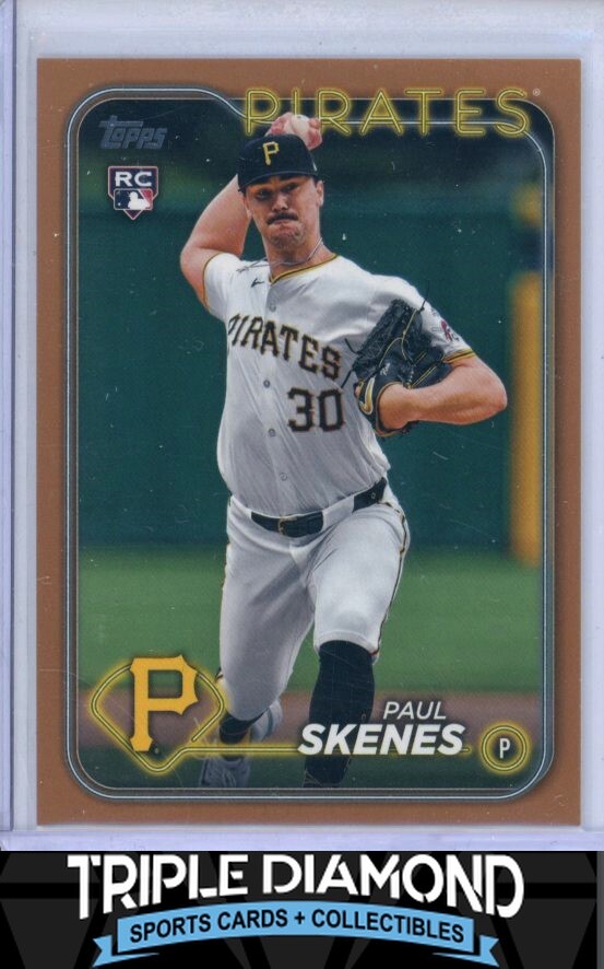 2024 Topps Update #US100 Paul Skenes Rookie RC Gold #0451