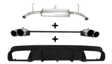 ULTER Duplex Edelstahl Sportauspuff mit Heckblende ALFA ROMEO Giulietta 5türig