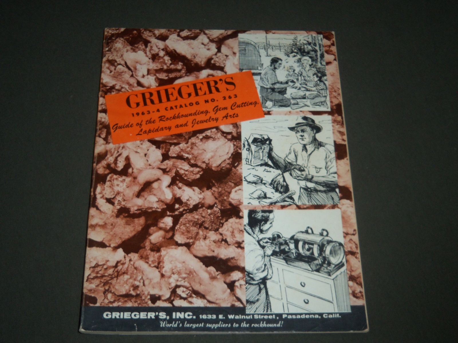 19631964 GRIEGER'S CATALOG NO. 263 PASADENA CALIFORNIA ROCKS, GEMS