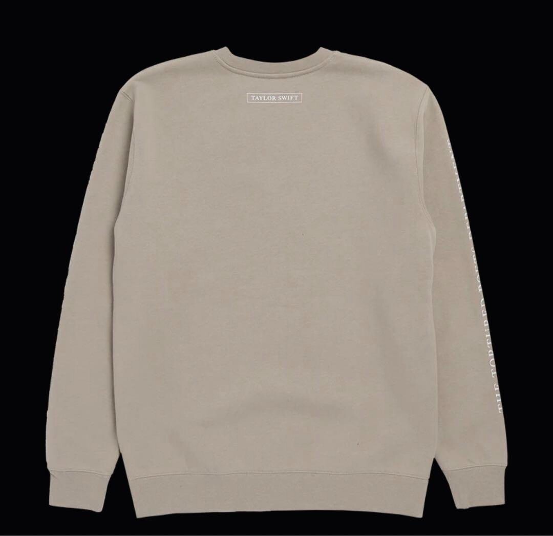 テイラースウィフト　TTPDクルーネック(S) The Tortured Poets Department Black Crewneck – Taylor Swift