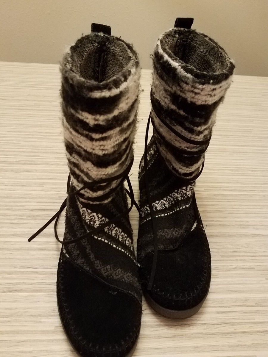 Black Suede Toms Nepal Suede Boots TOMS Nepal Black Suede Textile