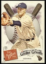 Lou Gehrig 2019 Allen and Ginter Ginter Greats 5x7 #GG-10 31/49 Yankees