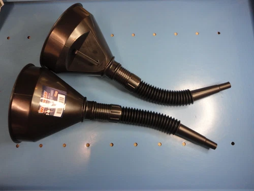 Free Ship, 2 Count, Gas/Oil Funnel with Flexible Spout Extension & Mesh Strainer