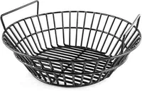 Porcelain Steel Charcoal Ash Basket Fits for Large Big Green Egg Grill, Kamado