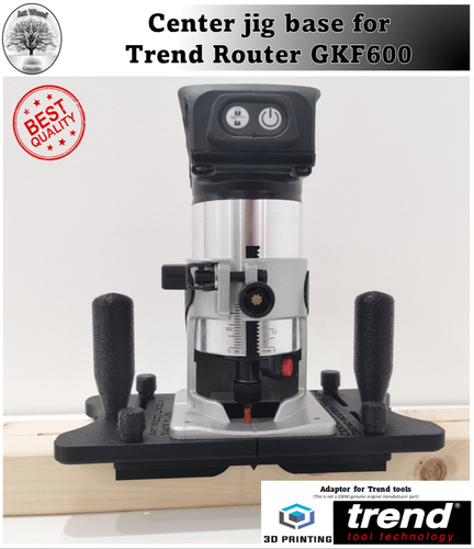 Center jig base Trend router T18S/R14 Groove Jig Milling Slotting plate ...