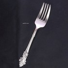 Pure 999 Fine Silver Solid Dinner Fork Classic European Style Flatware 6.5inchL