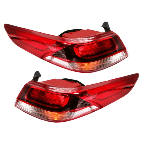 For 2016-2020 Kia Optima Pair Outer Left & Right Halogen Tail Lights Brake Lamps - Picture 4 of 7