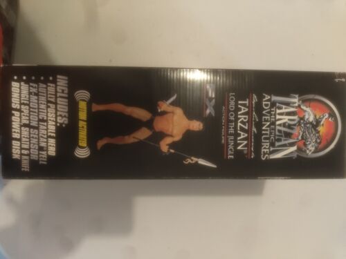 Figurine Tarzan Seigneur de la Jungle 1996 15" activée par le mouvement Trendmasters - Photo 4 sur 5