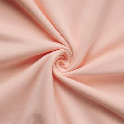 Bio-Baumwoll Soft Sweat Bio-zertifiziert | Meterware | 0,5m | lachsrosa