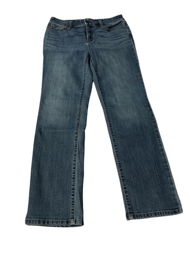 St John Bay Damen blau Denim Medium Wash gerade Jeans Größe 10