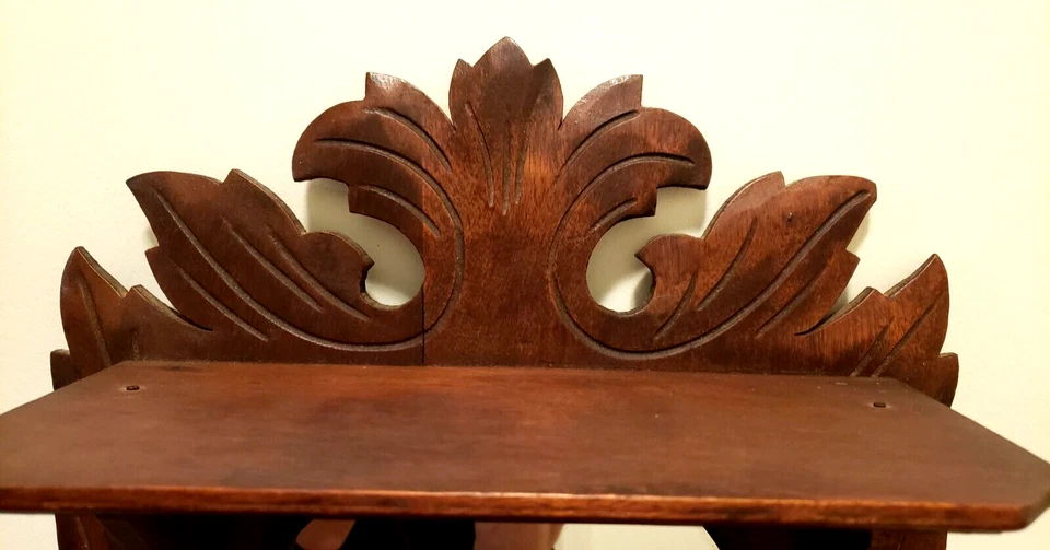 Espejo Chippendale vintage con desplazamiento rococó cortado y compartimento de almacenamiento Foto 4 de 4