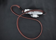 8mm tan leather thicken handmade camera neck shoulder strap