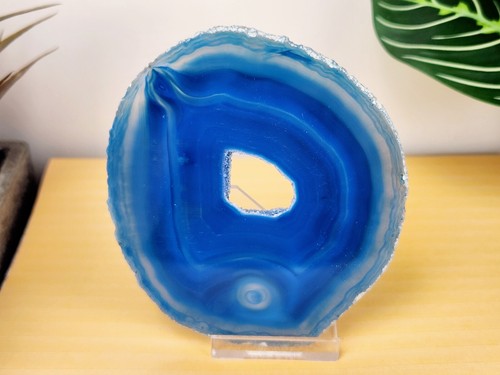 Rebanada de ágata azul (Avg. 3,5-4,5 pulgadas) - Imagen 5 de 5