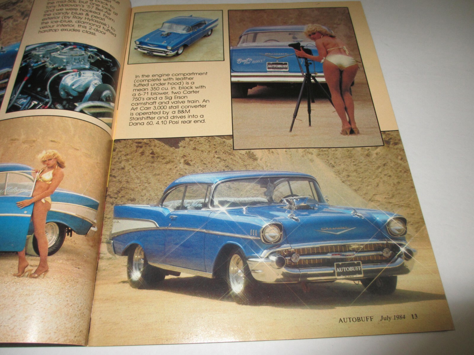 AUTOBUFF car magazine July 1984 Alexandra Day on cover Julia Parton ...