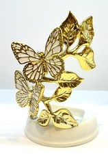 GOLD BUTTERFLY BUTTERFLIES SOAP Gentle Foaming Soap HOLDER BATH  BODY WORKS