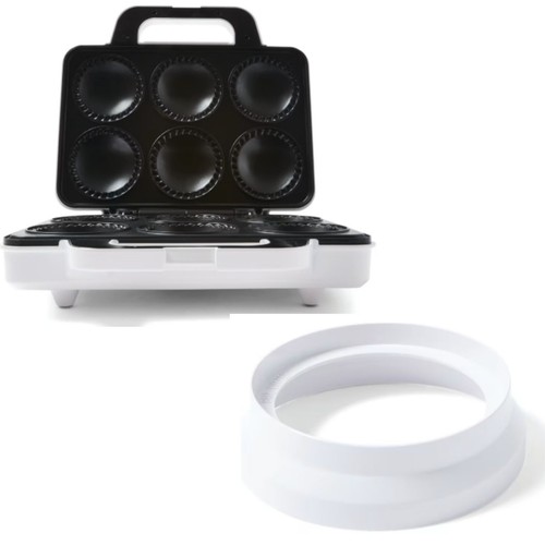 Electric Pie Maker 6 Pies Machine Non Stick Tarts Quiches Meat Apple Cooker - Picture 12 of 12