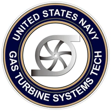 US Navy Gas Turbine Systems Tech Bumper Sticker Military Vinyl Soldier Decal 5"